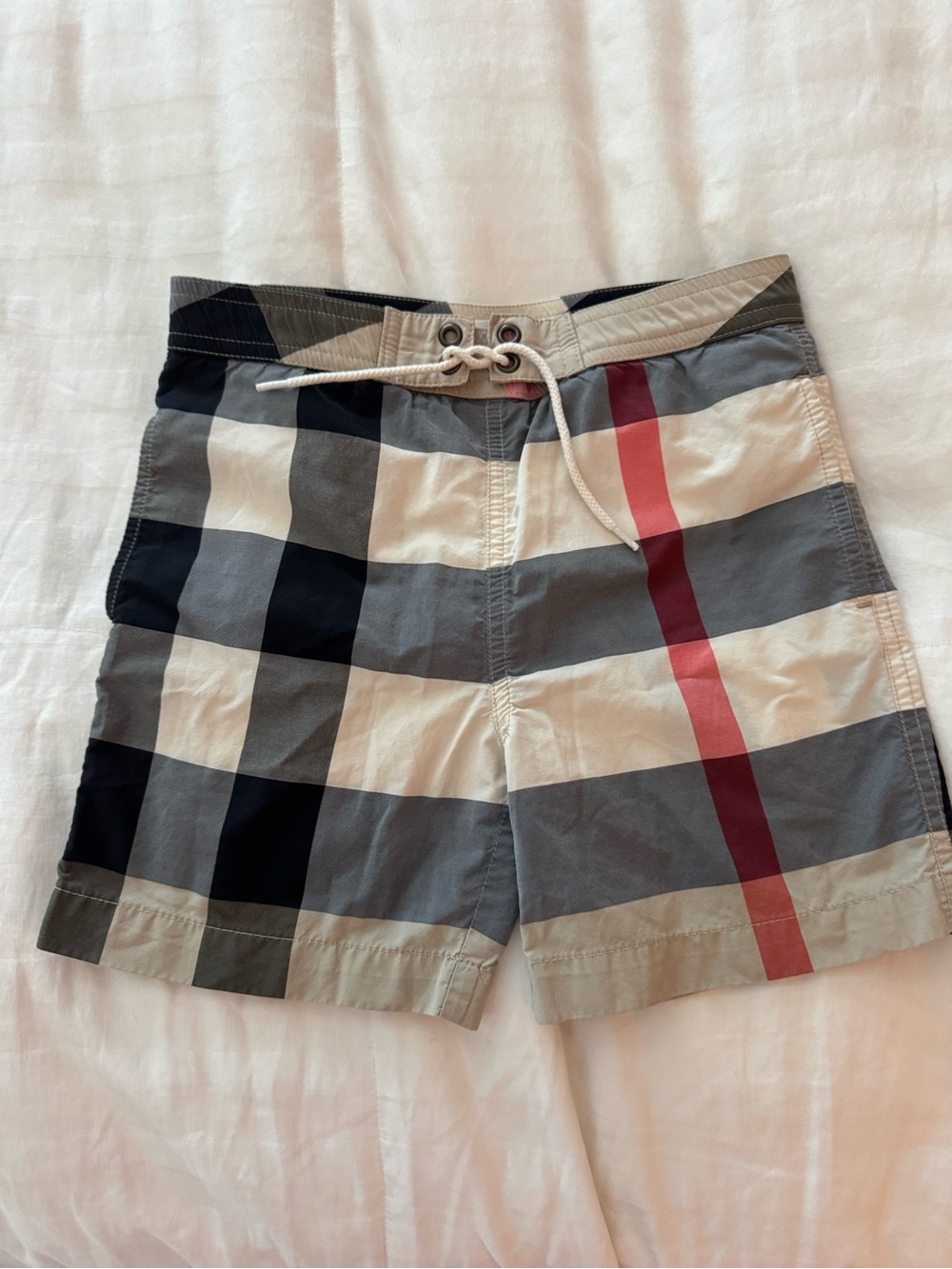 Burberry Authentic Plaid Swim Shorts - Size 6Y BOYS